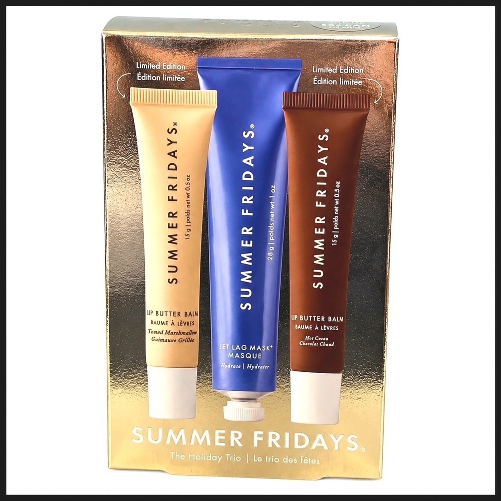Summer Fridays The Holiday Trio Jet Lag Mask Hot Cocoa Toasted Marshmallow NEW